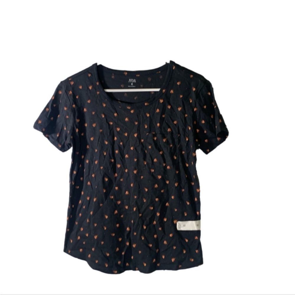 A.n.a. NEW XS Black Floral Top‎